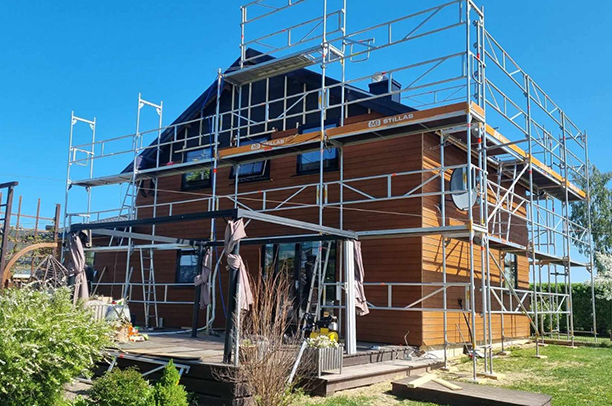 maling av en tregarasje