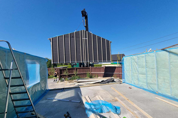 bygging av et fotostudio